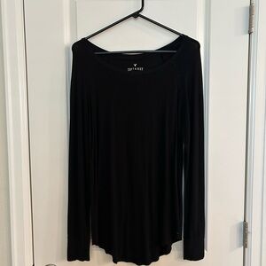 American Eagle Outfitters Soft & Sexy Black Long Sleeve Tee